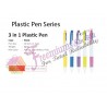 3 in 1 Plastic Pen (P3133)